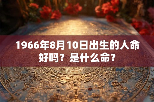 1966年8月10日出生的人命好吗?是什么命? 1966年8月10日出生的人命好吗?是什么命?