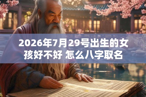 2026年7月29号出生的女孩好不好 怎么八字取名 2026年7月29号出生的女孩好不好 怎么八字取名