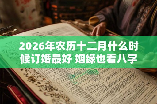 2026年农历十二月什么时候订婚最好 姻缘也看八字定 2026年农历十二月什么时候订婚最好 姻缘也看八字定