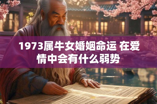 1973属牛女婚姻命运 在爱情中会有什么弱势 1973属牛女婚姻命运 在爱情中会有什么弱势