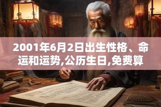 2001年6月2日出生性格、命运和运势,公历生日,免费算命 2001年6月2日出生性格、命运和运势,公历生日,免费算命