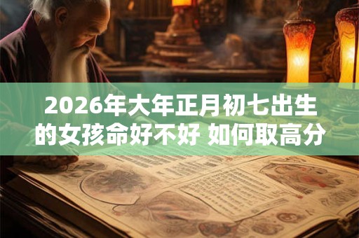 2026年大年正月初七出生的女孩命好不好 如何取高分名字 2026年大年正月初七出生的女孩命好不好 如何取高分名字