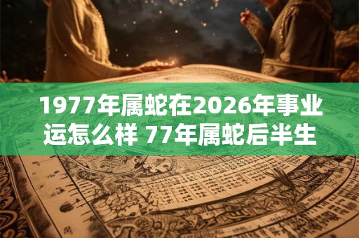 1977年属蛇在2026年事业运怎么样 77年属蛇后半生命运