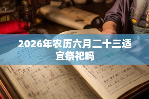 2026年农历六月二十三适宜祭祀吗 2026年农历六月二十三适宜祭祀吗