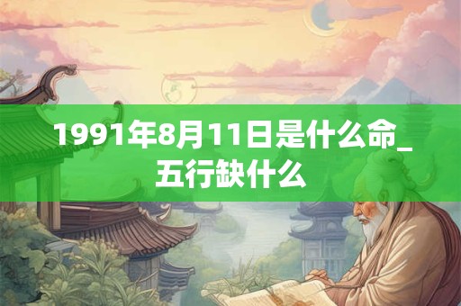1991年8月11日是什么命_五行缺什么
