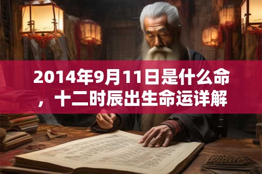 2014年9月11日是什么命,十二时辰出生命运详解 2014年9月11日是什么命,十二时辰出生命运详解