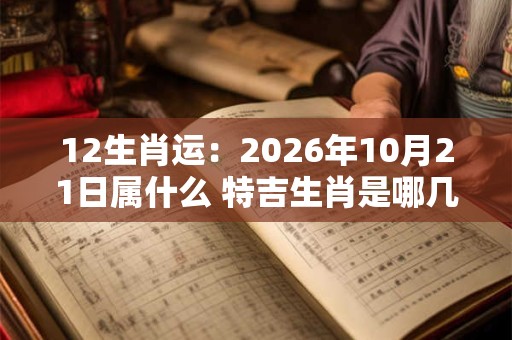 12生肖运：2026年10月21日属什么 特吉生肖是哪几个