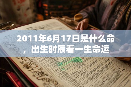 2011年6月17日是什么命,出生时辰看一生命运 2011年6月17日是什么命,出生时辰看一生命运
