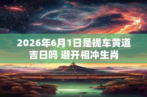 2026年6月1日是提车黄道吉日吗 避开相冲生肖