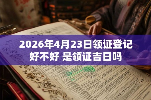 2026年4月23日领证登记好不好 是领证吉日吗