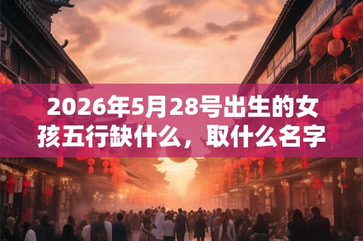 2026年5月28号出生的女孩五行缺什么,取什么名字好 2026年5月28号出生的女孩五行缺什么,取什么名字好