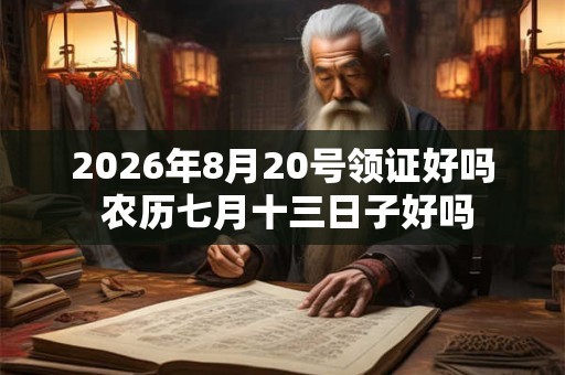 2026年8月20号领证好吗 农历七月十三日子好吗