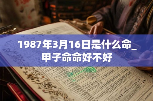 1987年3月16日是什么命_甲子命命好不好
