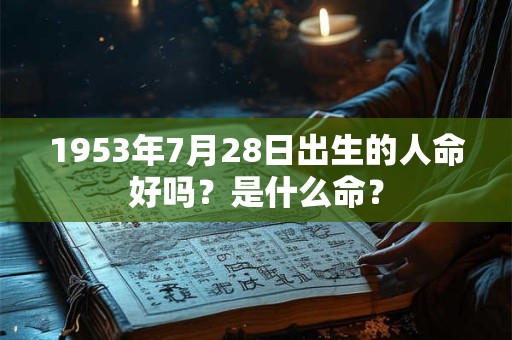 1953年7月28日出生的人命好吗？是什么命？