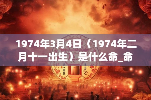 1974年3月4日（1974年二月十一出生）是什么命_命运如何