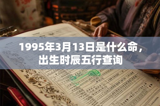 1995年3月13日是什么命，出生时辰五行查询