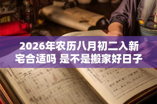 2026年农历八月初二入新宅合适吗 是不是搬家好日子 2026年农历八月初二入新宅合适吗 是不是搬家好日子