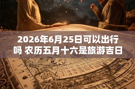 2026年6月25日可以出行吗 农历五月十六是旅游吉日吗 2026年6月25日可以出行吗 农历五月十六是旅游吉日吗
