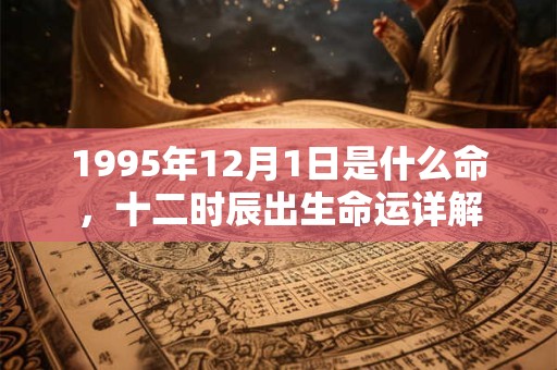 1995年12月1日是什么命，十二时辰出生命运详解