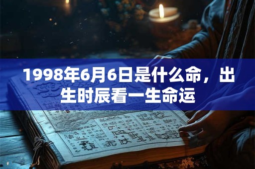 1998年6月6日是什么命,出生时辰看一生命运 1998年6月6日是什么命,出生时辰看一生命运
