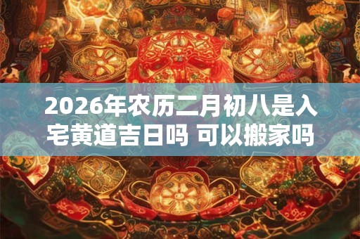 2026年农历二月初八是入宅黄道吉日吗 可以搬家吗