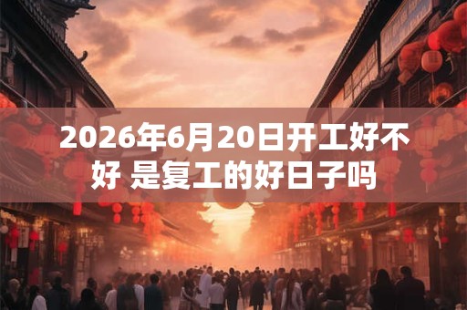 2026年6月20日开工好不好 是复工的好日子吗