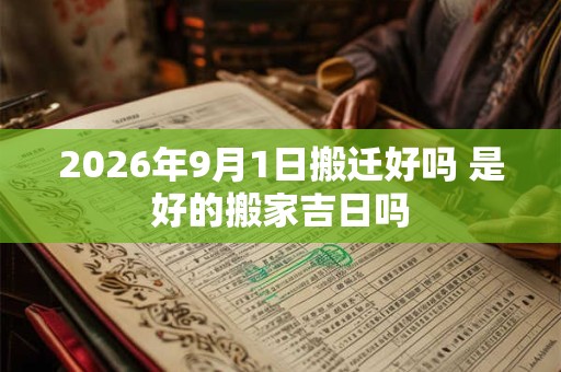 2026年9月1日搬迁好吗 是好的搬家吉日吗