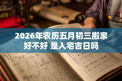 2026年农历五月初三搬家好不好 是入宅吉日吗 2026年农历五月初三搬家好不好 是入宅吉日吗