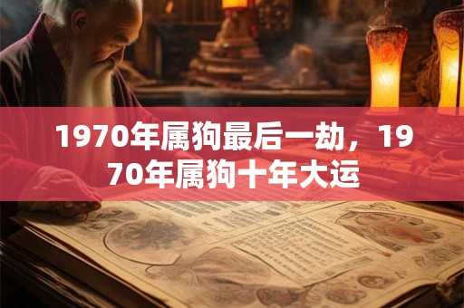 1970年属狗最后一劫,1970年属狗十年大运 1970年属狗最后一劫,1970年属狗十年大运