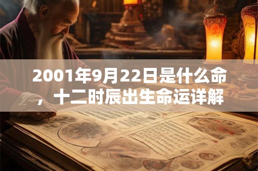 2001年9月22日是什么命,十二时辰出生命运详解 2001年9月22日是什么命,十二时辰出生命运详解
