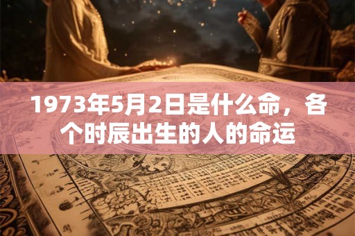 1973年5月2日是什么命,各个时辰出生的人的命运 1973年5月2日是什么命,各个时辰出生的人的命运