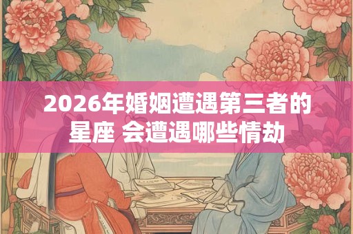 2026年婚姻遭遇第三者的星座 会遭遇哪些情劫 2026年婚姻遭遇第三者的星座 会遭遇哪些情劫