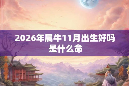 2026年属牛11月出生好吗 是什么命 2026年属牛11月出生好吗 是什么命