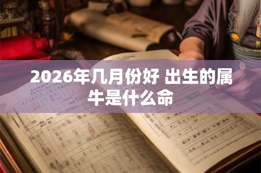 2026年几月份好 出生的属牛是什么命 2026年几月份好 出生的属牛是什么命