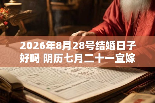 2026年8月28号结婚日子好吗 阴历七月二十一宜嫁娶吗 2026年8月28号结婚日子好吗 阴历七月二十一宜嫁娶吗