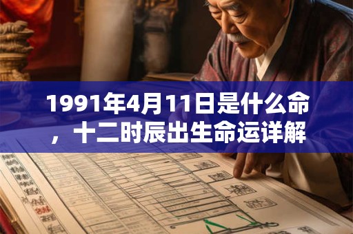 1991年4月11日是什么命，十二时辰出生命运详解