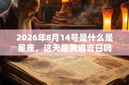 2026年8月14号是什么是星座,这天是黄道吉日吗 2026年8月14号是什么是星座,这天是黄道吉日吗
