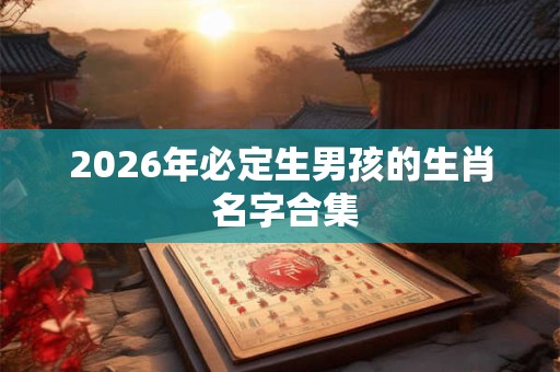 2026年必定生男孩的生肖 名字合集 2026年必定生男孩的生肖 名字合集