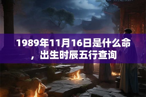 1989年11月16日是什么命,出生时辰五行查询 1989年11月16日是什么命,出生时辰五行查询