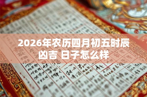 2026年农历四月初五时辰凶吉 日子怎么样