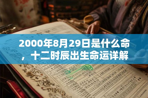 2000年8月29日是什么命,十二时辰出生命运详解 2000年8月29日是什么命,十二时辰出生命运详解