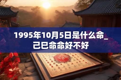 1995年10月5日是什么命_己巳命命好不好 1995年10月5日是什么命_己巳命命好不好