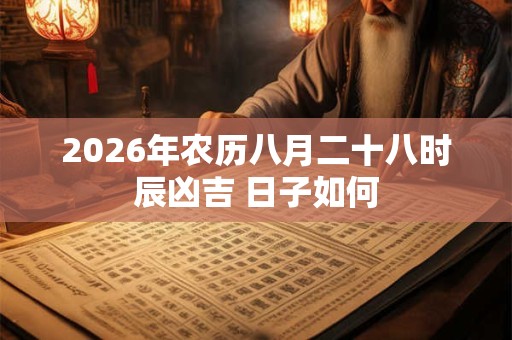 2026年农历八月二十八时辰凶吉 日子如何