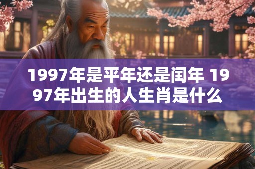 1997年是平年还是闰年 1997年出生的人生肖是什么 1997年是平年还是闰年 1997年出生的人生肖是什么
