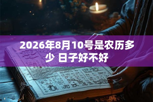 2026年8月10号是农历多少 日子好不好 2026年8月10号是农历多少 日子好不好