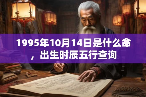 1995年10月14日是什么命,出生时辰五行查询 1995年10月14日是什么命,出生时辰五行查询