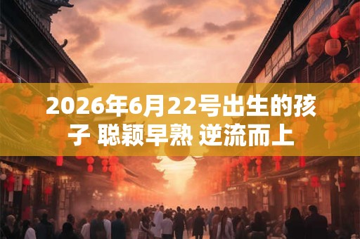 2026年6月22号出生的孩子 聪颖早熟 逆流而上 2026年6月22号出生的孩子 聪颖早熟 逆流而上