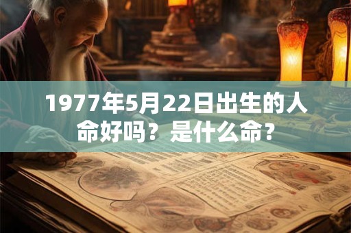 1977年5月22日出生的人命好吗？是什么命？