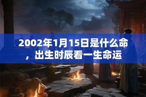 2002年1月15日是什么命，出生时辰看一生命运