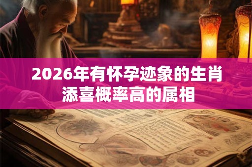 2026年有怀孕迹象的生肖 添喜概率高的属相
